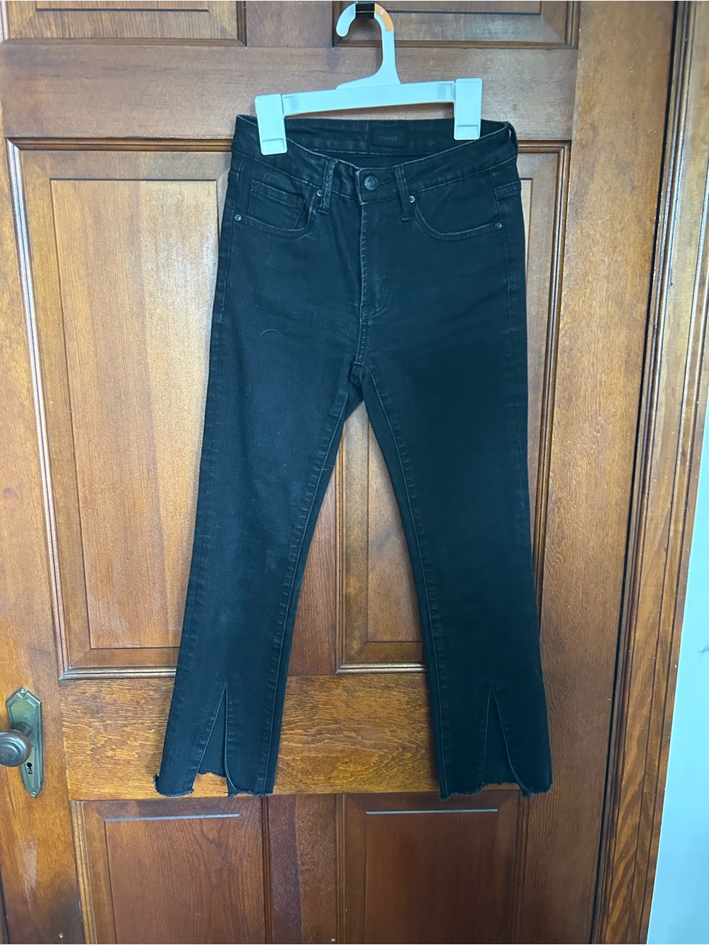 •Mother• black looker ankle gray denim jeans